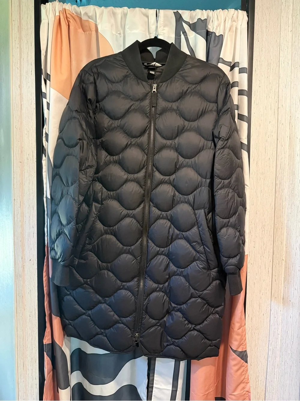 Eddie Bauer Women's Black Quilted Long Puffer Coat - Picture 3 of 4